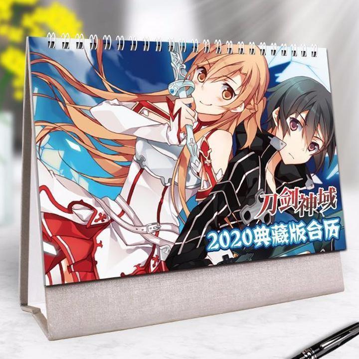 (Lịch 2021-2024) Lịch Sword Art Online in ảnh đẹp anime chibi idols lịch để bàn