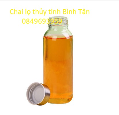 Bình Nước Thủy Tinh Nắp Bạc Có Dây Xách 500ml
