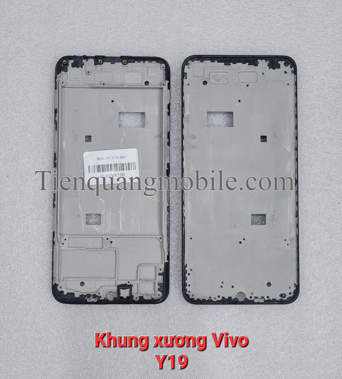 Bộ vỏ Vivo Y19 (gồm lưng, sườn, xương, phím bấm, kính cam, khe sim)
