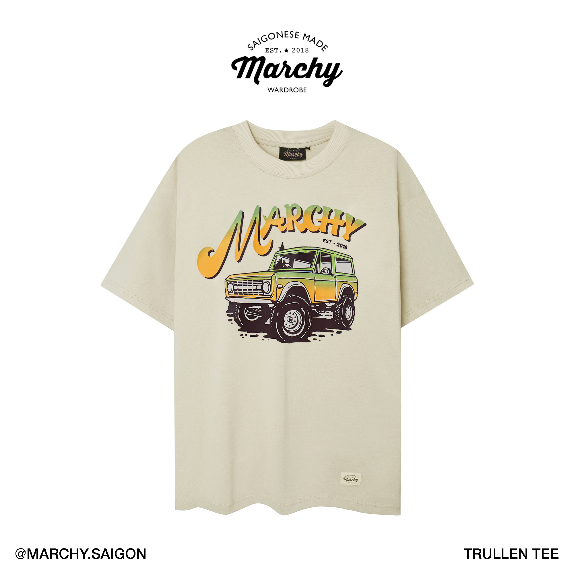 MARCHY - Trullen Tee - Áo thun dành cho nam nữ - Áo thun cơ bản, phong cách trẻ trung