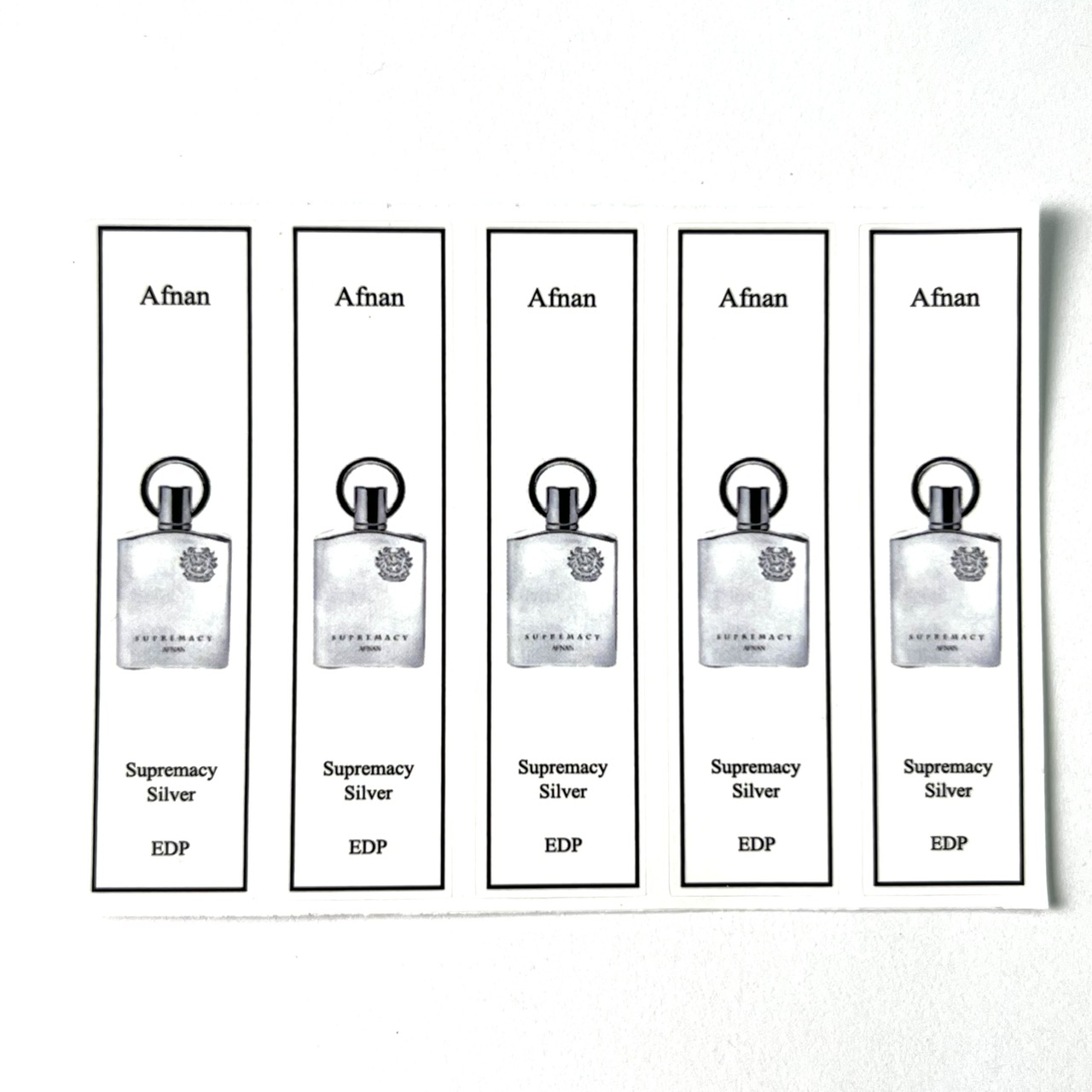 [HCMC] combo 10 PCs Afnan perfume bottle sticker for full range extract bottle