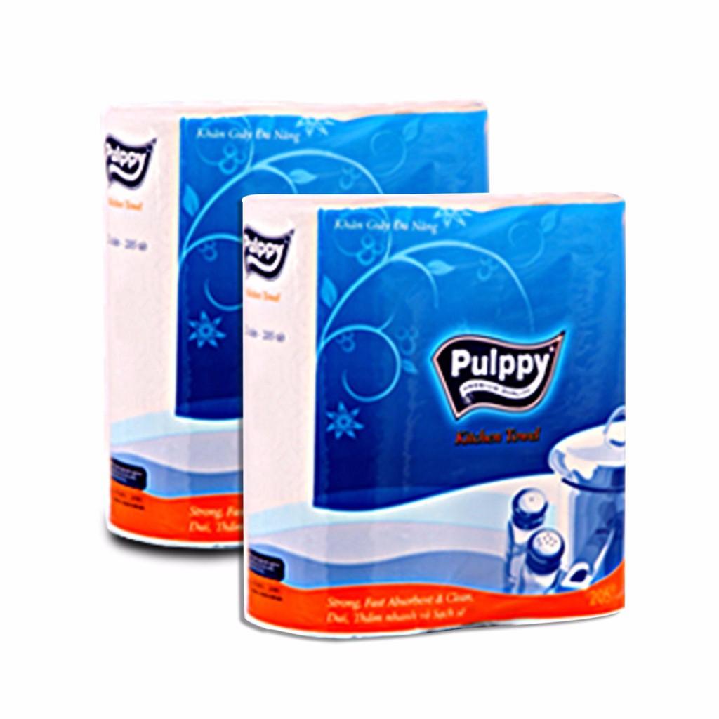 Khăn Giấy Đa Năng Pulppy 2 Cuộn 205 tờ