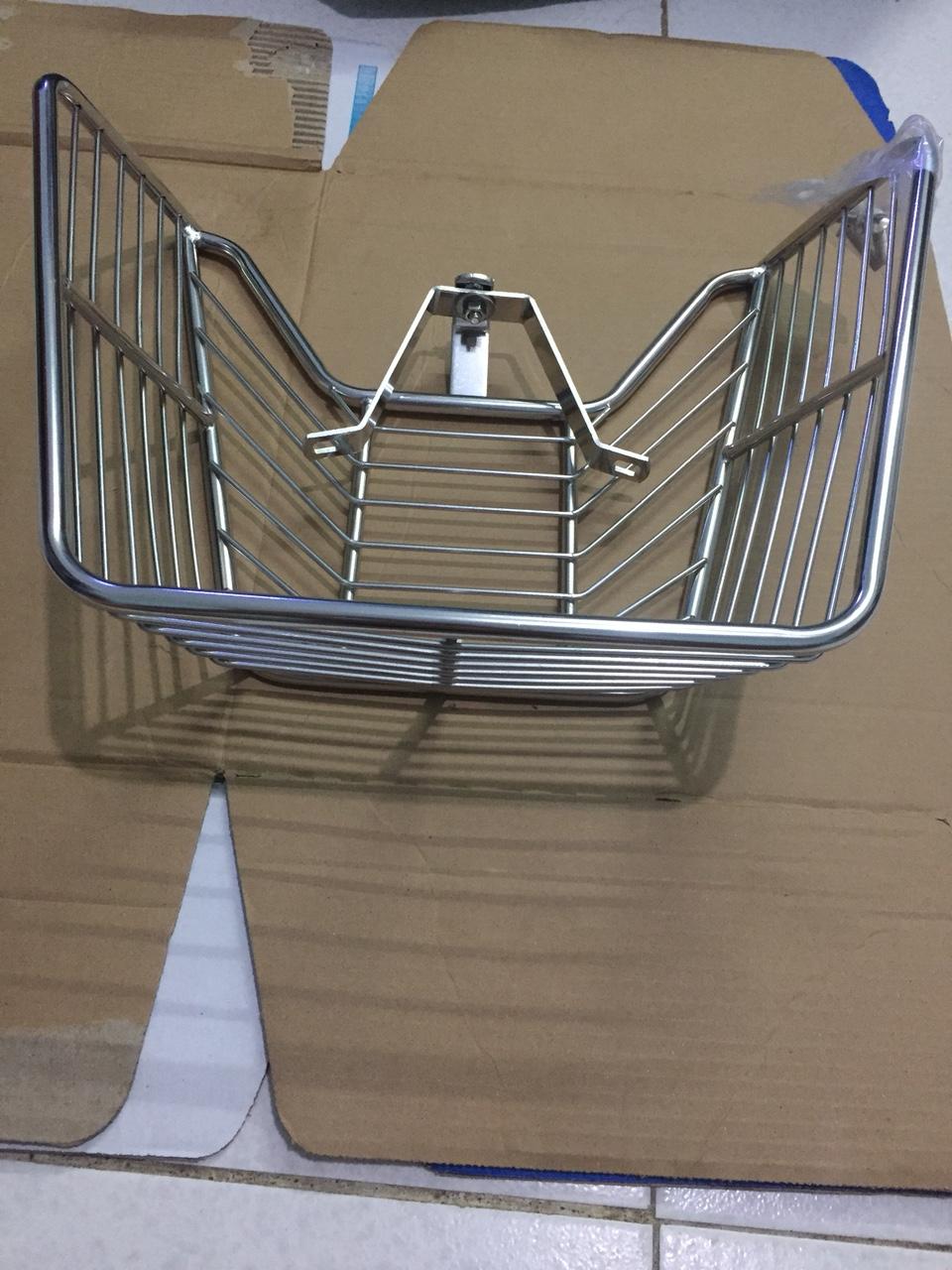 Rổ giữa inox cao cấp cho xe Sirius