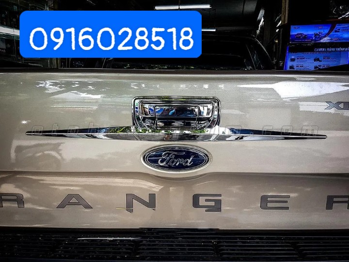 Ốp tay mở cốp xe ford ranger 2016 2017 2018 2019 thanh đít cốp, ngang cốp mạ crom tay cop có sẵn keo 2 mặt, dễ dàng lắp đặt tại nhà