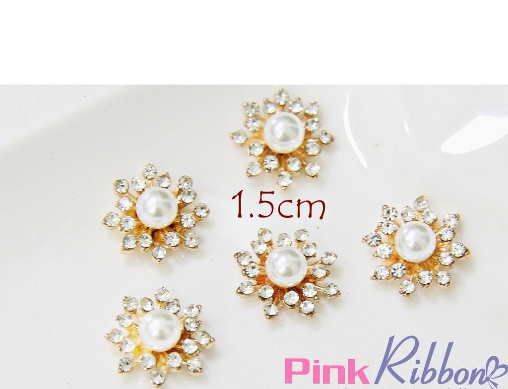 Charm mặt trời đính đá và trai các size
