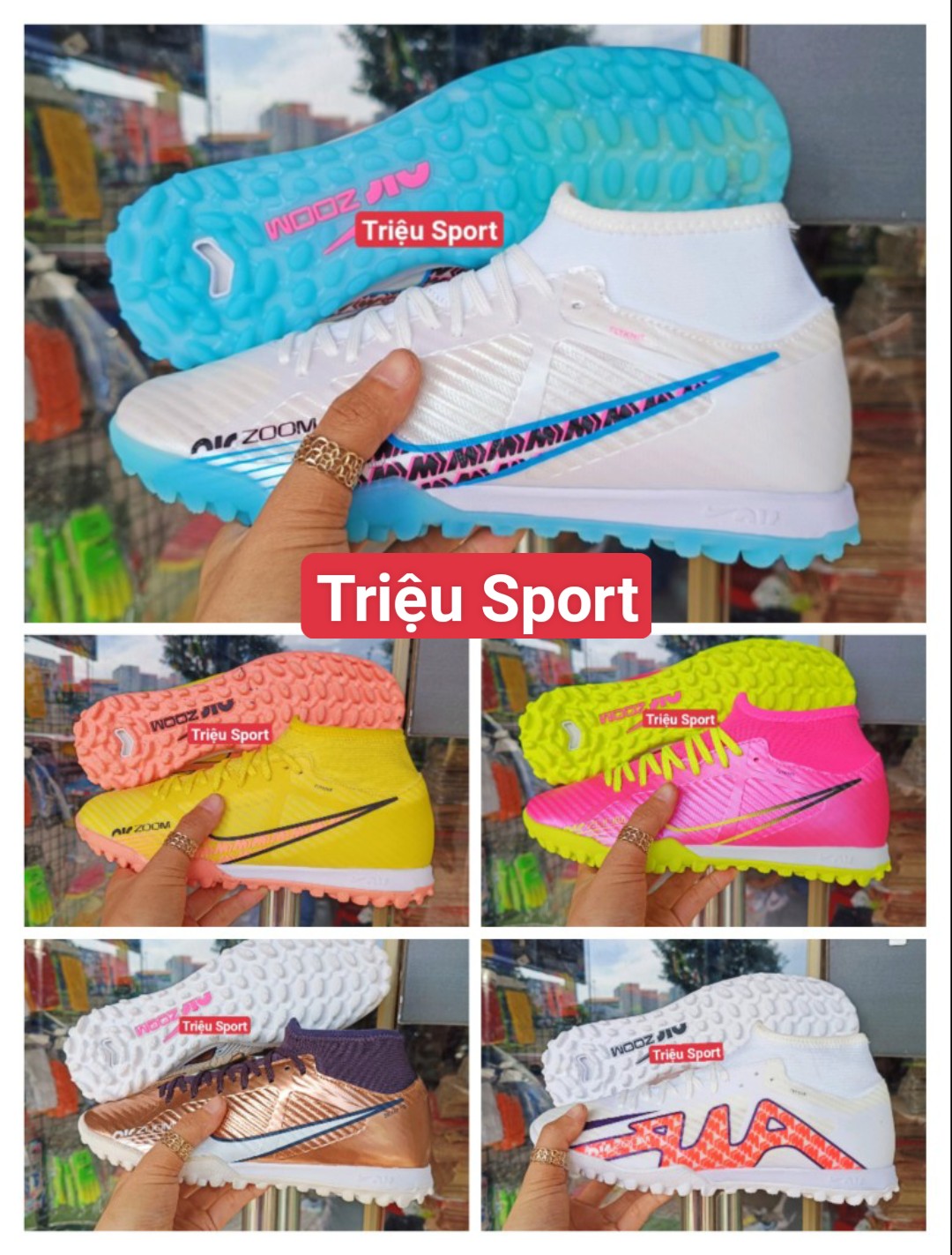 giày đá bóng Mercurial Superfly 9 Academy L1 TF ( Tặng khâu đế+ hộp+tất+túi rút )