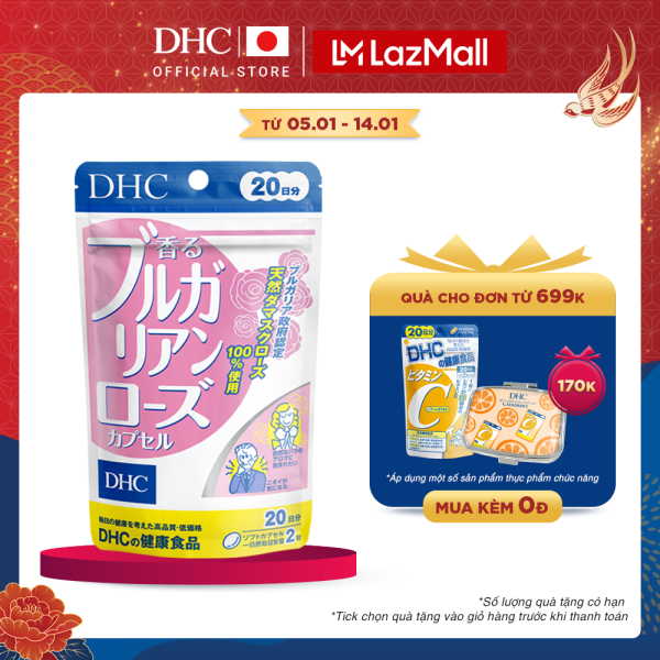 Viên Uống Hương Hoa Hồng DHC Nhật Bản Bulgarian Rose Capsule 20 Ngày