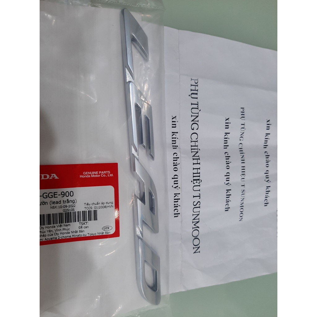 Tem ốp sườn lead 110 honda
