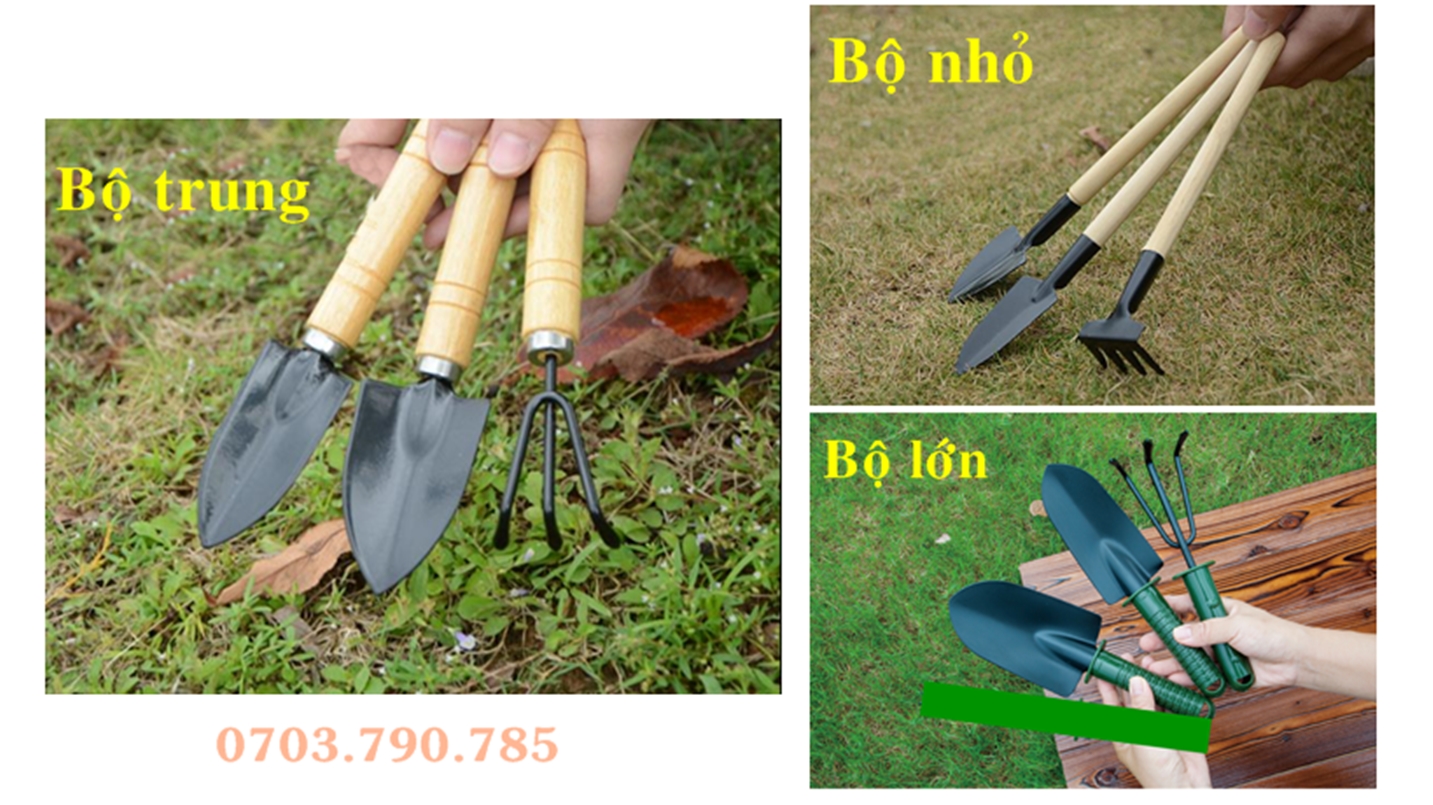 [HCM]Bộ Dụng Cụ Làm Vườn 3 Món