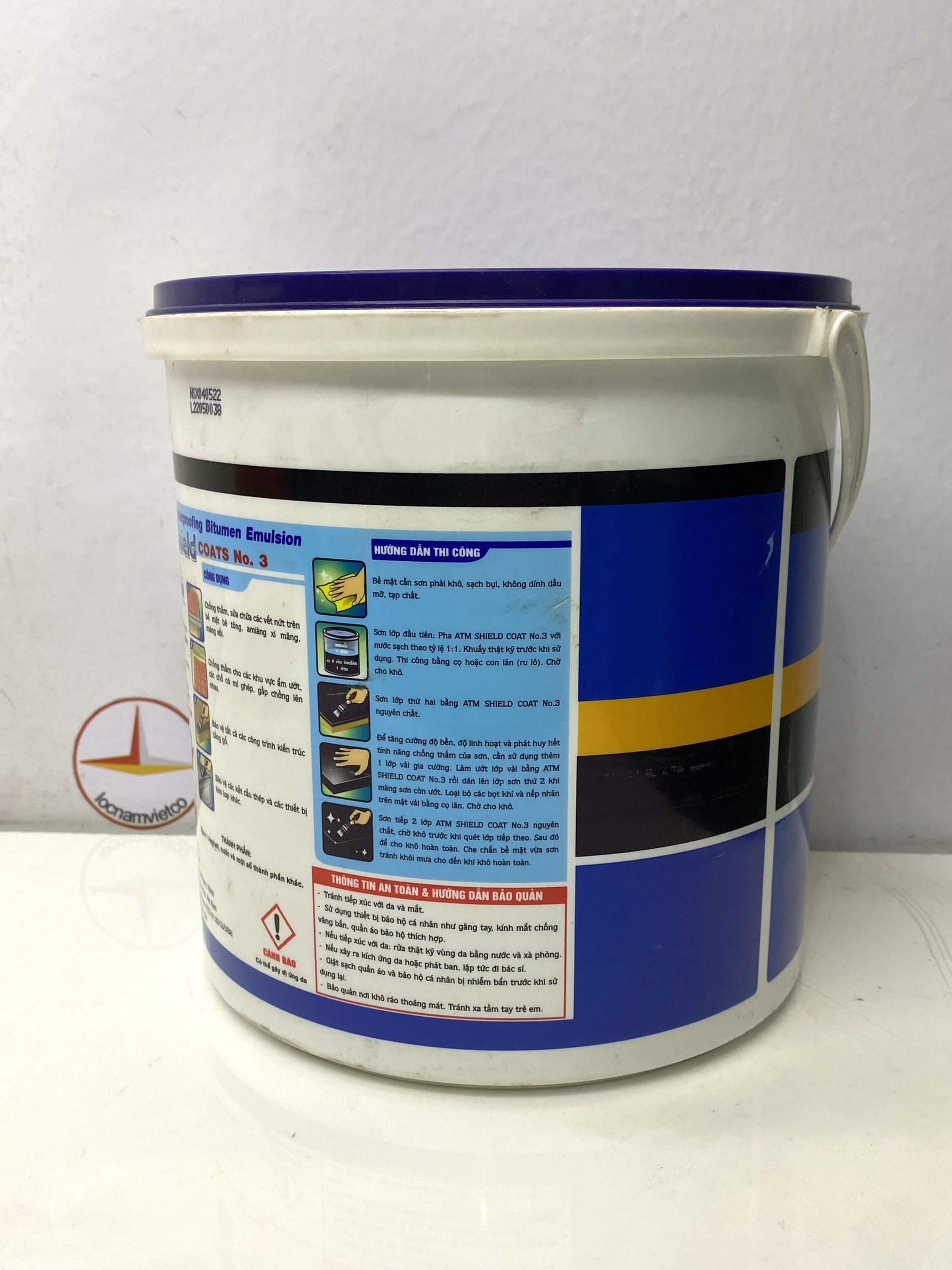 Sơn bitum chống thấm 3,5KG màu đen