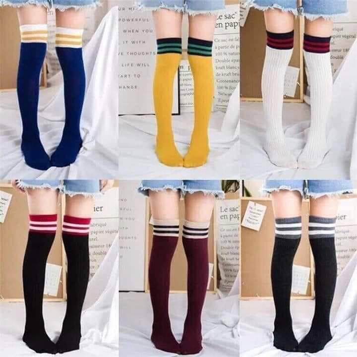Set 5 Đôi Tất Cao Đùi Cho Bé (5 đôi 5 màu )