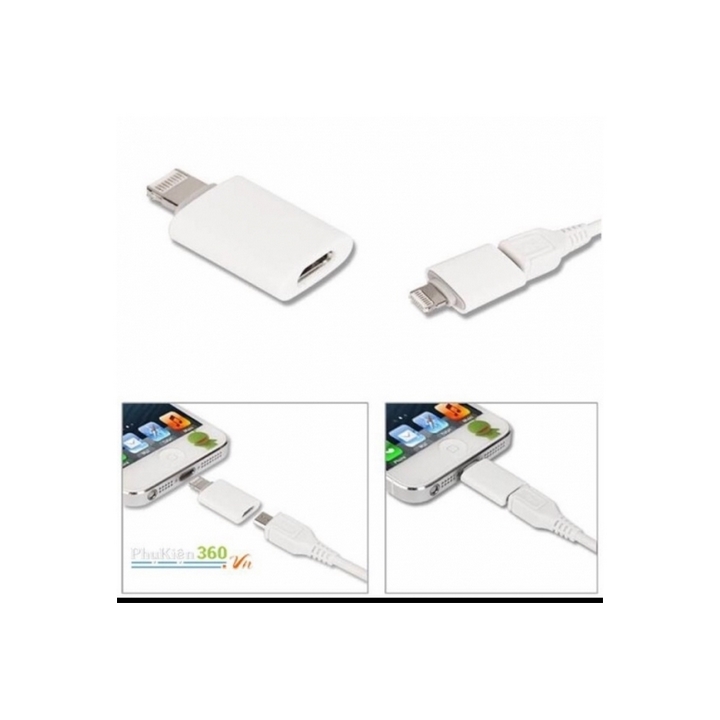 Đầu Nối Cáp Sạc Samsung Ra Iphone Lightning - Bảo Hành 1 Đổi 1