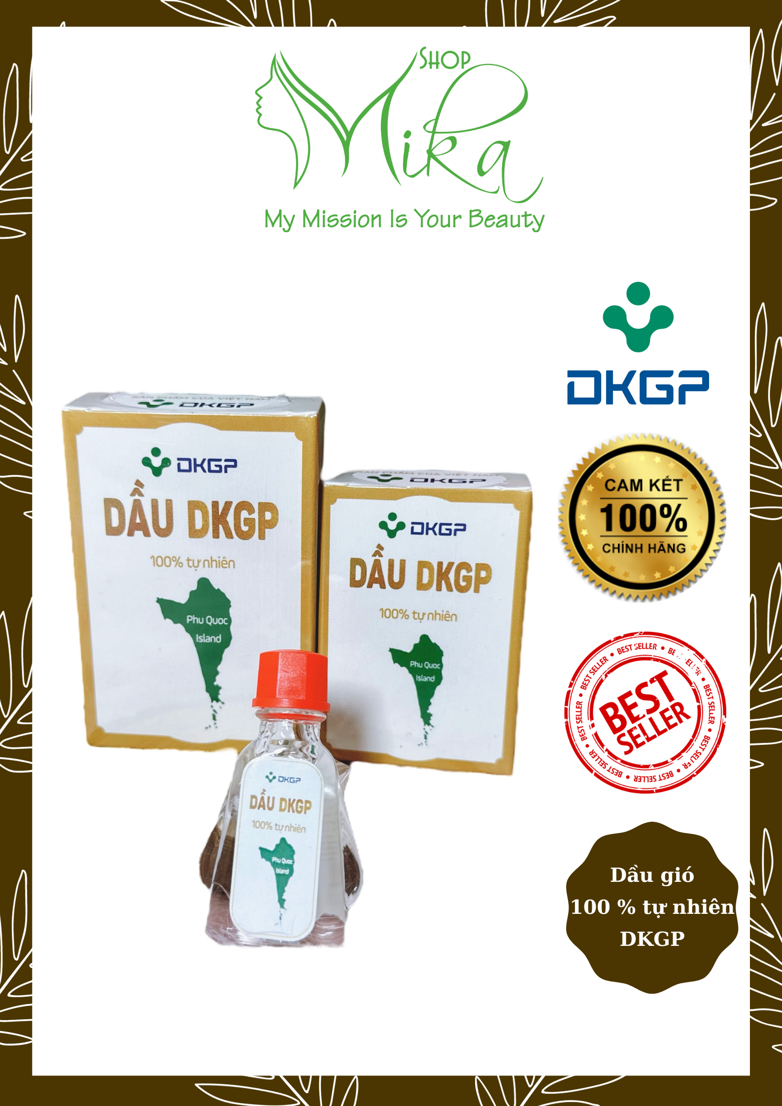 Dầu gió Dược Kiên Giang DKGP