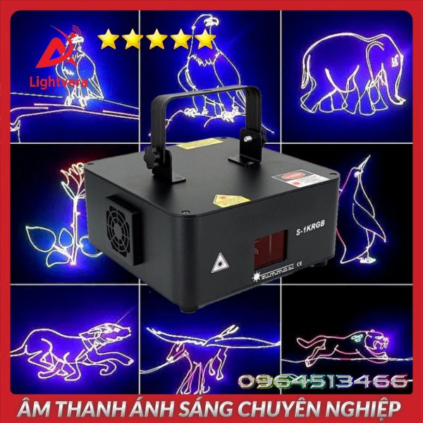 [HCM]Đèn Laser Quét Tia Đèn Laser S1 KRGB Dành Cho Phòng Bay Phòng Karaoke Đèn Sân Khấu Lightvera