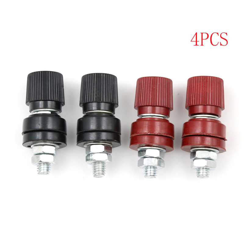 Aleaty💝 4 cái thiết bị đầu cuối vít 6mm thiết bị đầu cuối cung cấp điện M6 cột liên kết