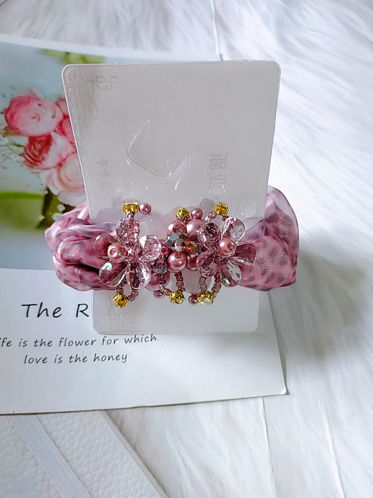 [HCM]Cột tóc scrunchies đính đá xinh xắn