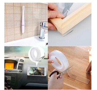 [HCM]Băng keo nano 2 mặt siêu dính tiện dụng .