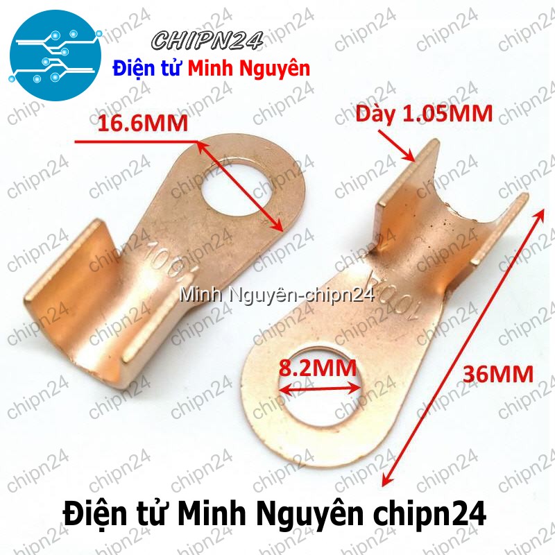 [2 cái] (F342.5) Đầu cốt đồng 100A (Cos đồng tròn 100A) - HH005783