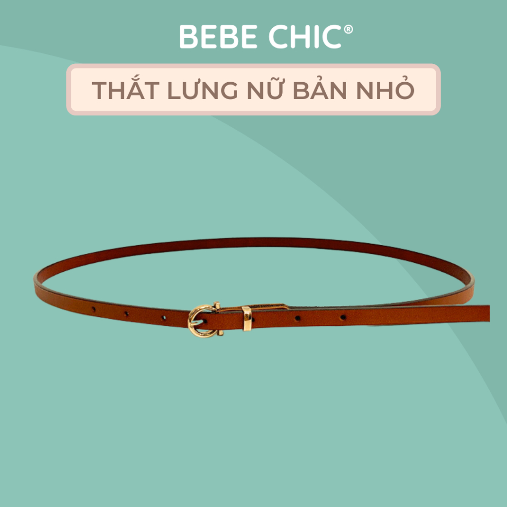 Dây Nịt Da Nữ Bản Nhỏ 1cm - Thắt Lưng Thời Trang BEBECHIC
