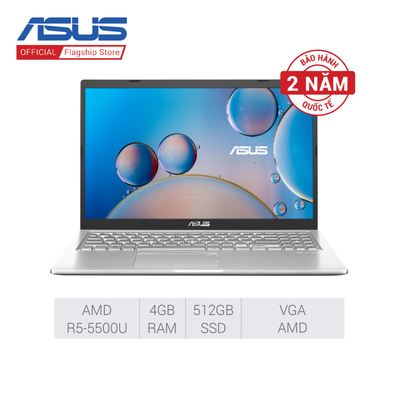 Laptop Asus Vivobook D515UA-EJ045T (Ryzen 5-5500U/ 4GB/ 512GB SSD/ 15.6FHD/ AMD Radeon/ Win10/ Silver)