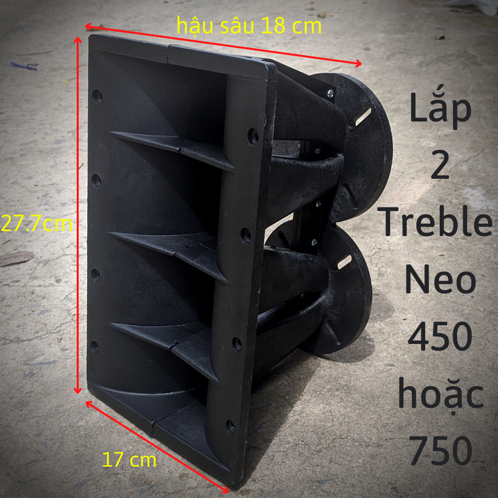 Họng treble array 40 đôi kích thước 17 x 28 giá 01 chiếc