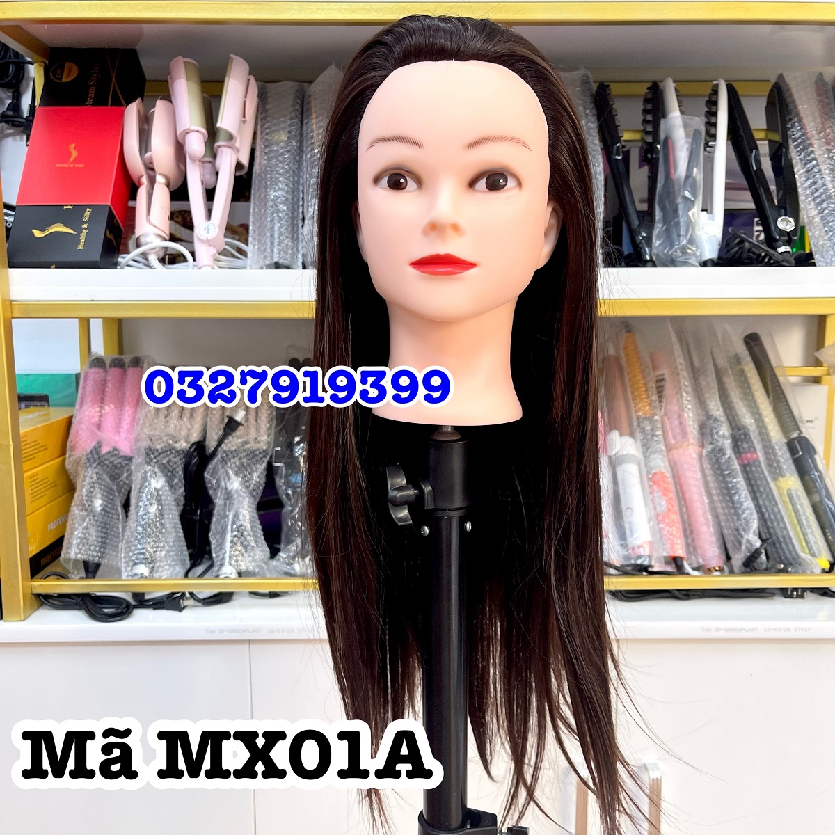 Đầu canh học cắt tóc MX01 tóc dày mượt