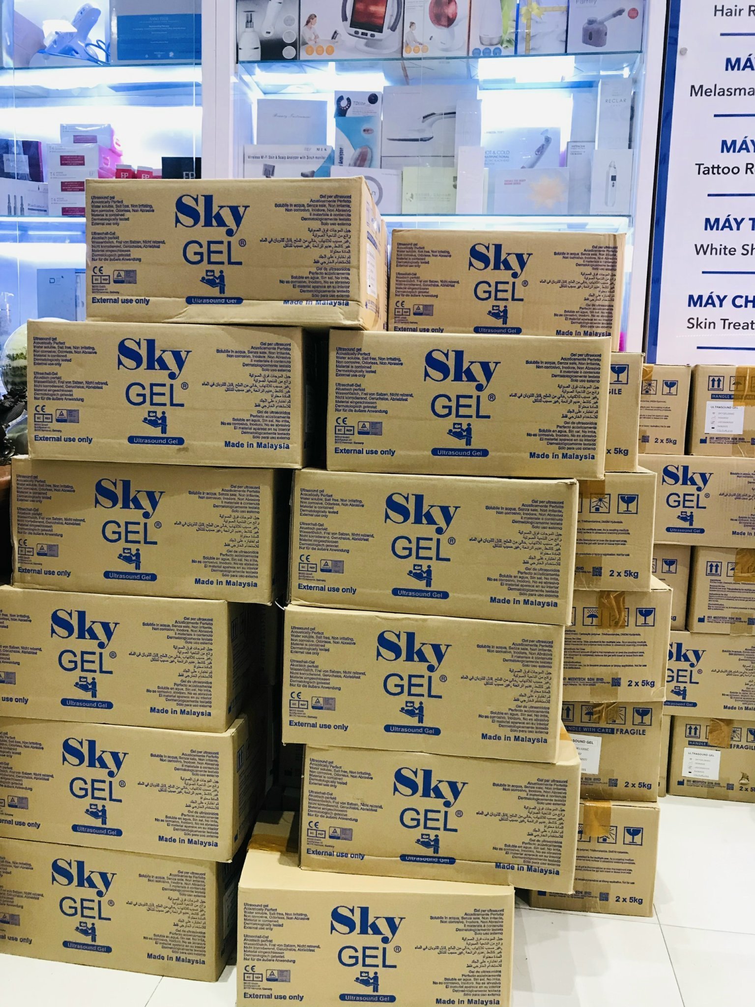 [CHÍNH HÃNG] Gel siêu âm-Gel triệt lông Sky ML Trắng (5 lít)