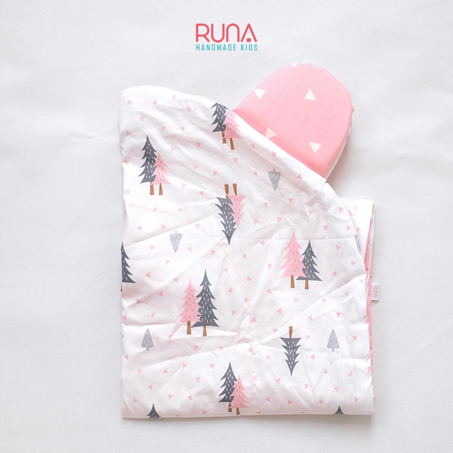 Vỏ nôi ngủ chung giường Runa Kids chất liệu cotton Hàn 100% thoáng mát an thumbnail