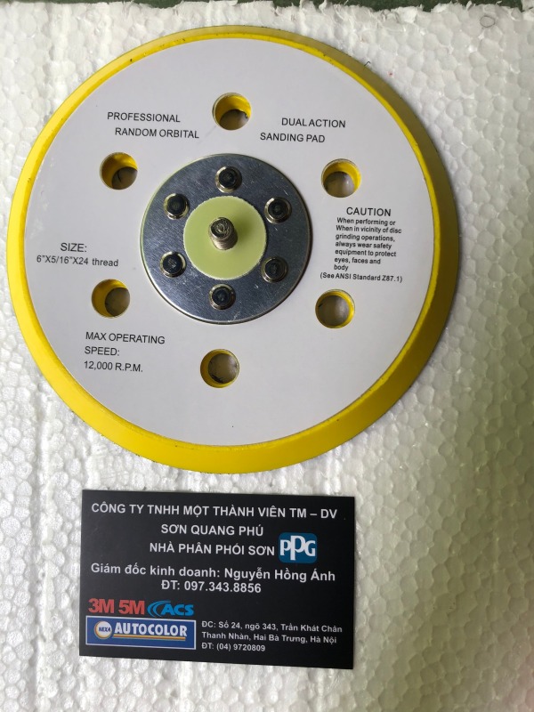 Đế máy chà nhám khô TP 6 (D150mm) 15 lỗ