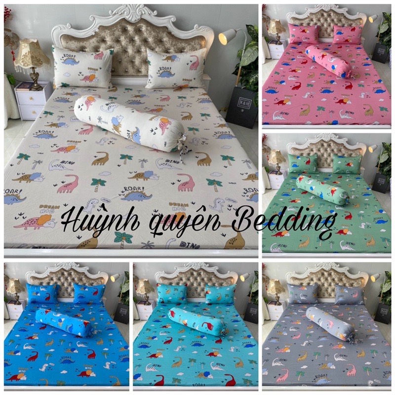 TRỌN BỘ DRAP GA THUN HÀN (M8*2M NỆM 5-15CM) CÓ MỀN