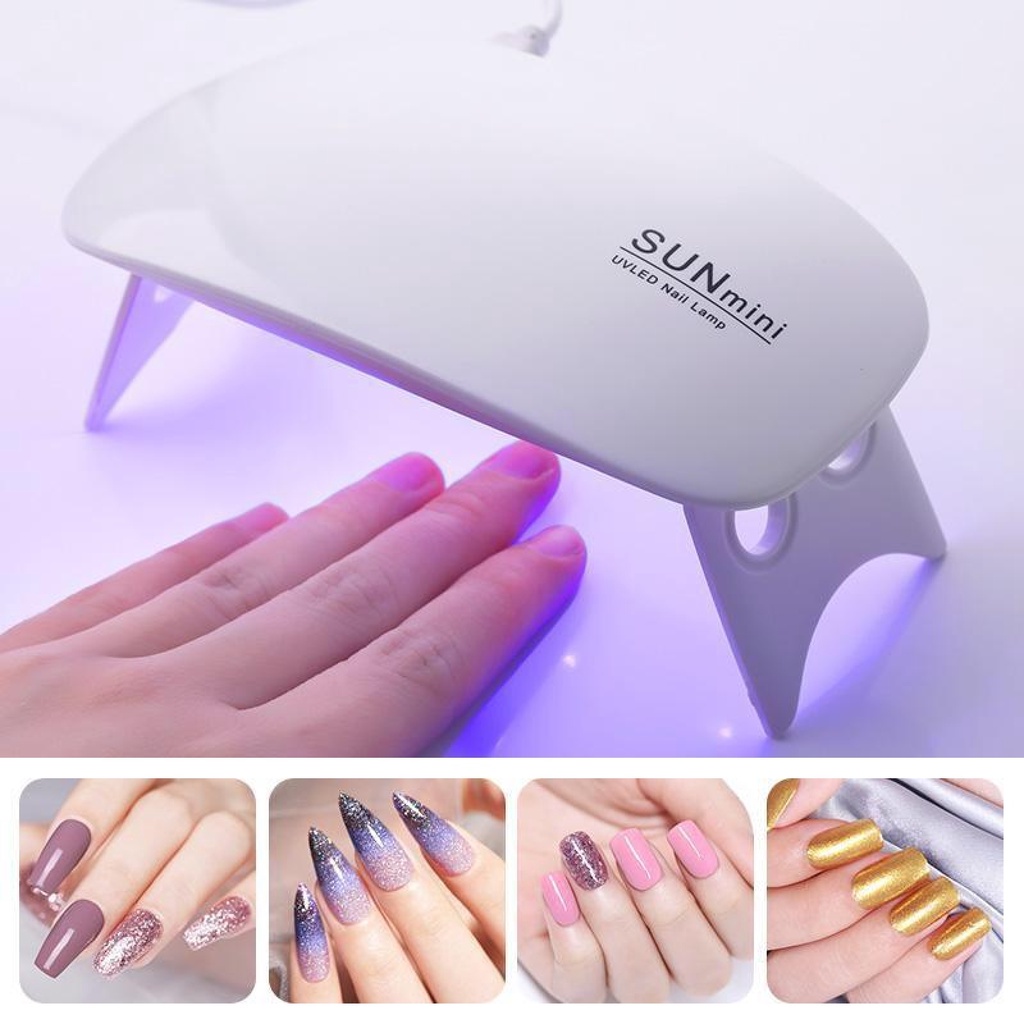 Máy hơ gel sun mini uv/led - máy hơ móng tay sun5 mini 6w chính hãng