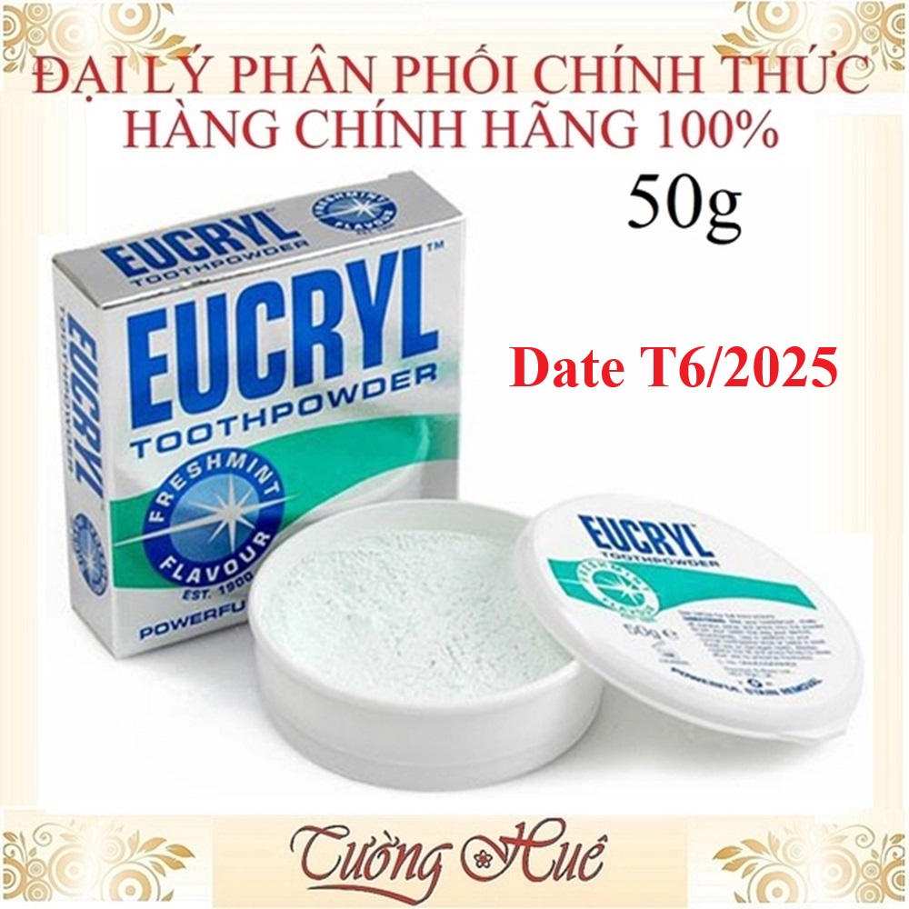 Bột Làm Trắng Răng Eucryl Tooth Powder 50g
