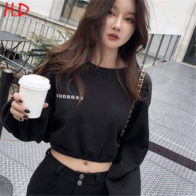 Áo Croptop Season Tay Dài Ullzzang