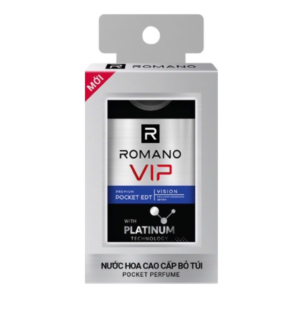 Combo 3 Nước Hoa Bỏ Túi Romano Vip Vision 18ml/chai