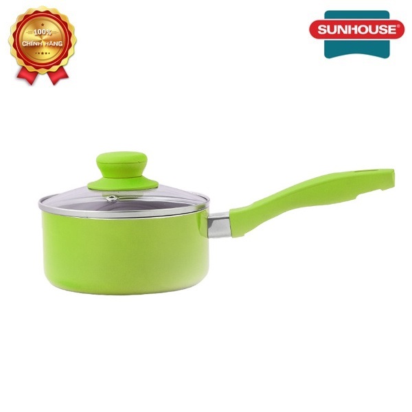 Quánh chống dính 16cm xài được bếp từ sunhouse smp15116 – hợp kim nhôm
