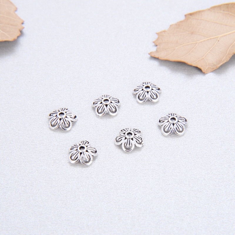 [S925] Charm bạc ốp hoa - MH025