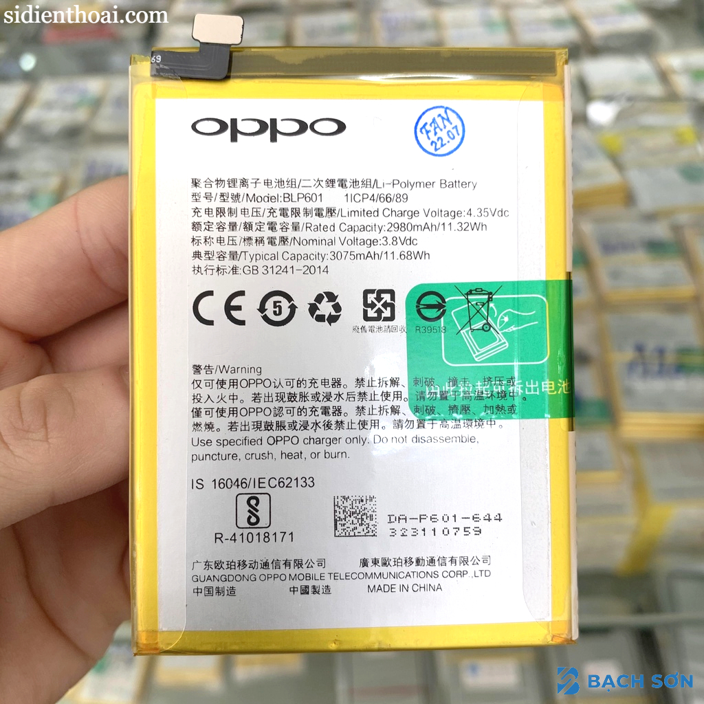 Pin zin thay thế cho OPPO F1s