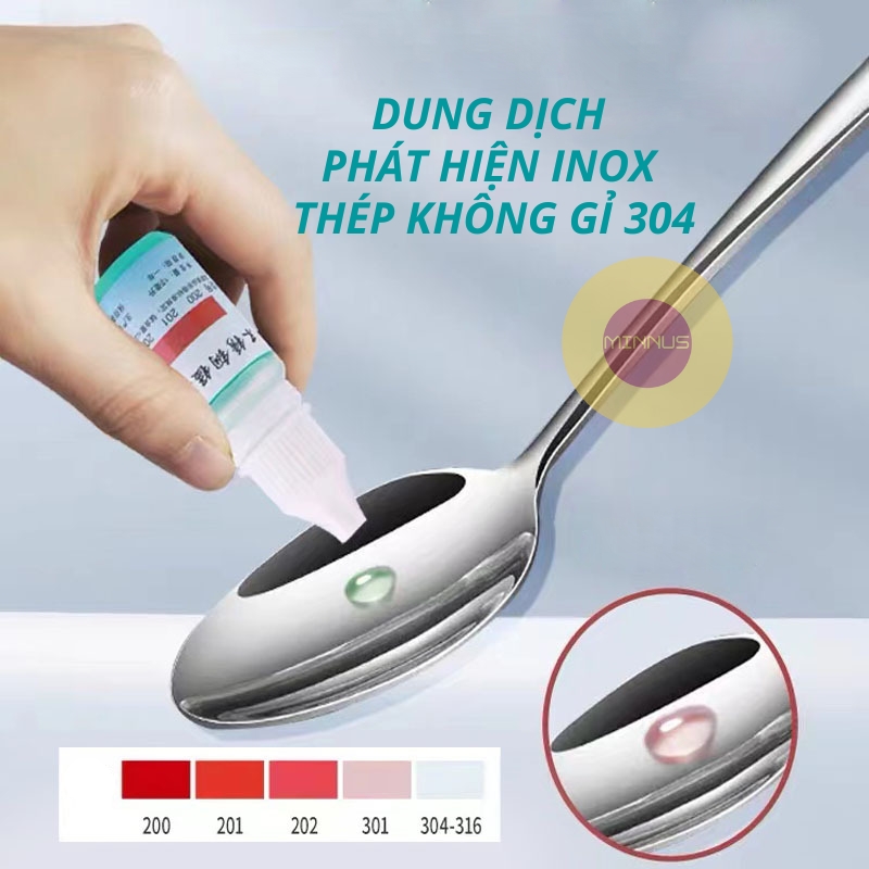 Dung dịch thử inox thật hay giả, dung dịch phát hiện thép không gỉ sus304 chuẩn chỉ trong 3 phút