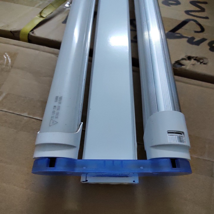 Bộ 02 tuýp + máng đôi 1.2m siêu sáng cao cấp chống vỡ