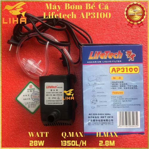 Máy Bơm Nước Lifetech AP3100 - Máy Bơm Nước Bể Cá Cao Cấp