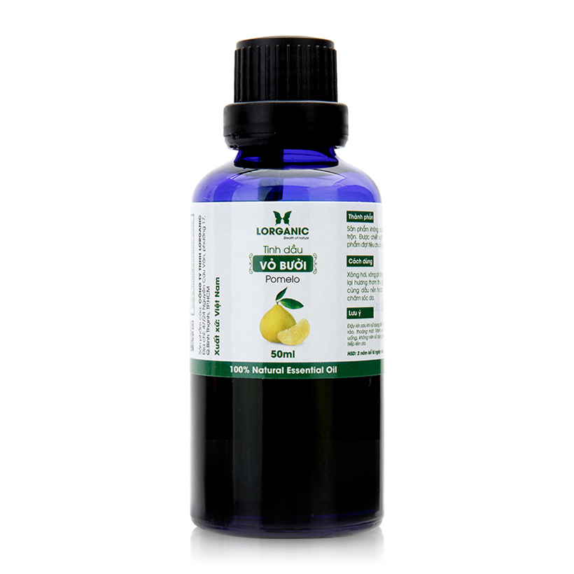 [HCM]Tinh dầu vỏ bưởi nguyên chất Lorganic 50ml