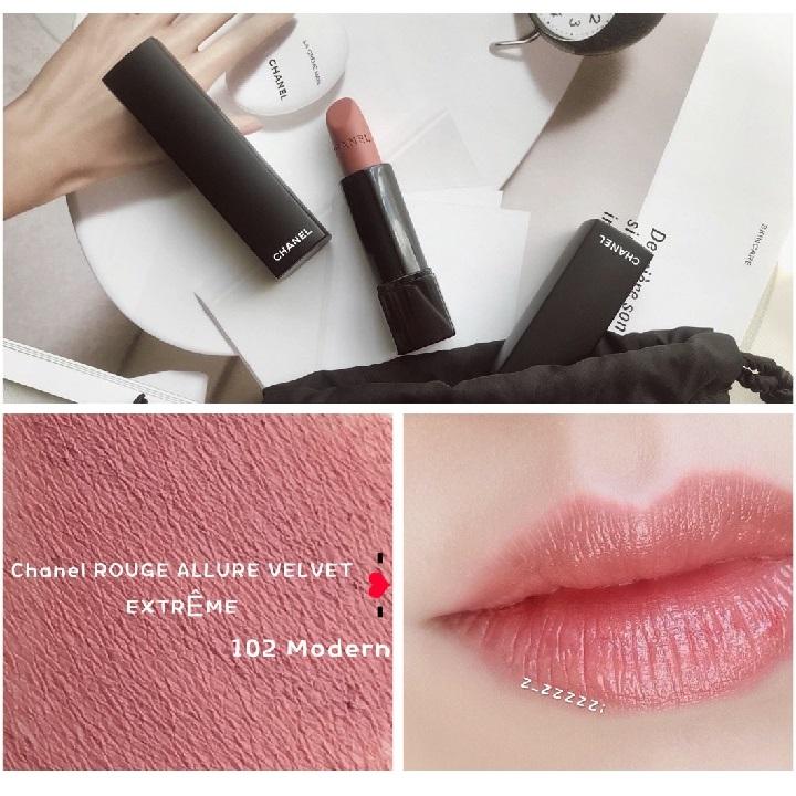 Gift IdeaBNIB CHANEL 102 Noir Moderne Rouge Coco Lip Colour Stocking  Idea  Chanel Lip colour Accessories