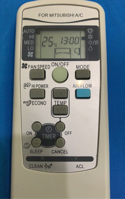 REMOTE ĐIỀU KHIỂN MÁY LẠNH ĐIỀU HOÀ MITSUBISHI