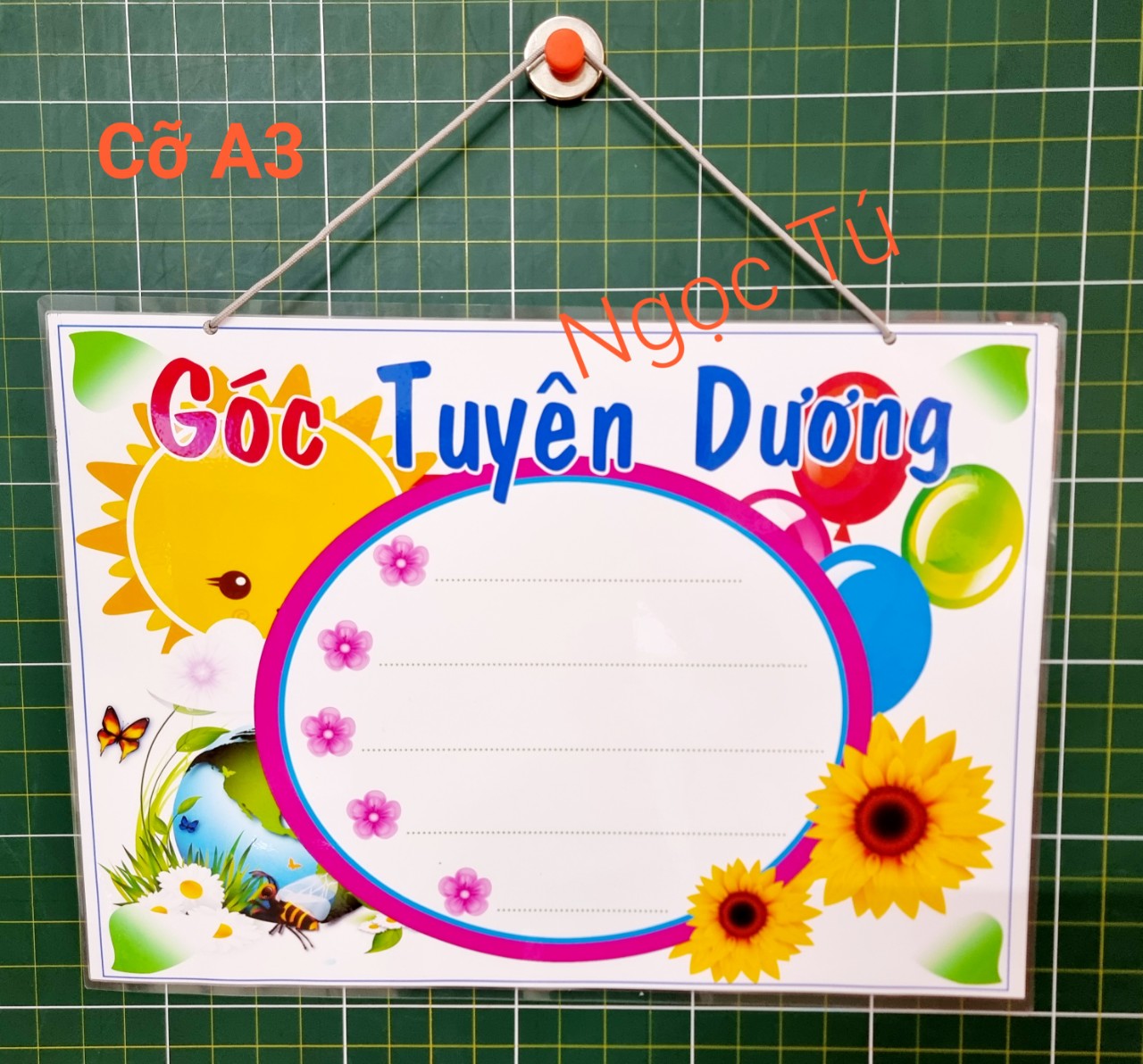 (Đồ dùng dạy học MCH) Tên Góc tuyên dương - khổ A3