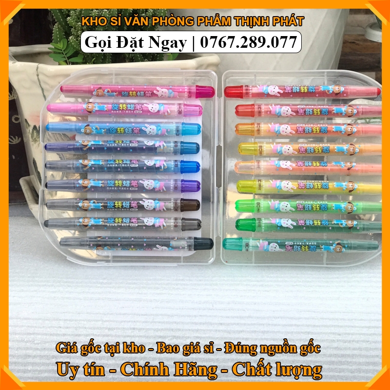 BÚT SÁP VẶN HỘP NHỰA
