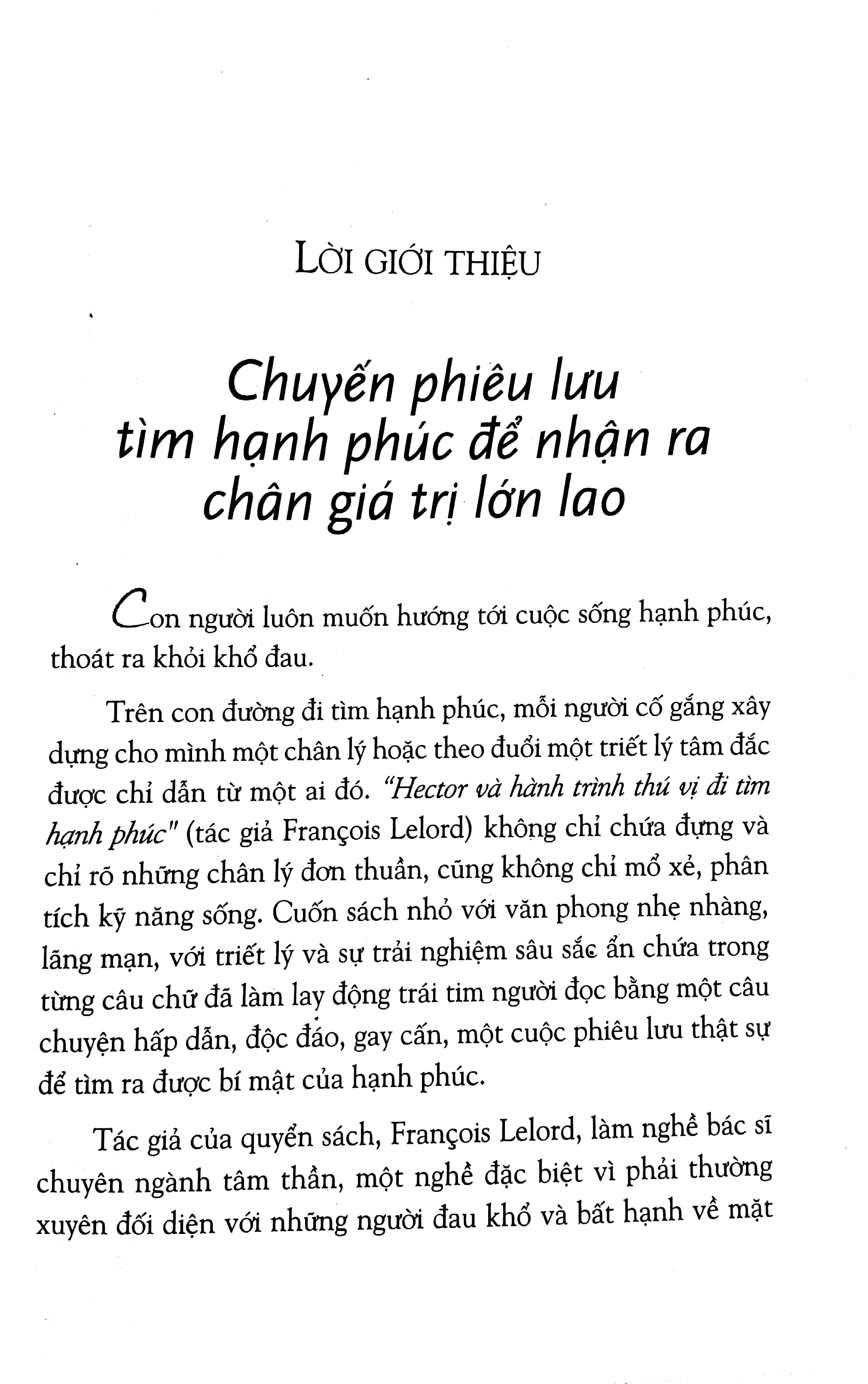 Sách Fahasa - Hector Và Hành Trình Thú Vị Đi Tìm Hạnh Phúc