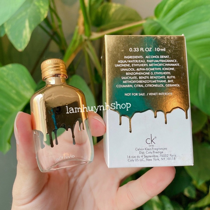 [ CHÍNH HÃNG] Nước hoa mini CK ONE GOLD 10ml