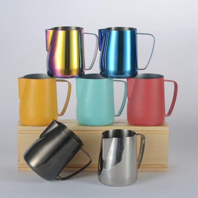 Ca Đánh Sữa Mạ Màu - Milk Pitcher 350ml,600ml