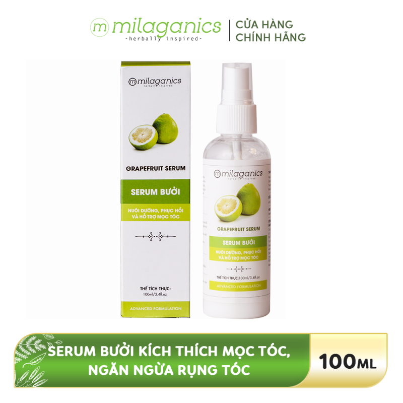 Serum Bưởi Kích Thích Mọc Tóc, Ngăn Ngừa Rụng Tóc MILAGANICS 100ml