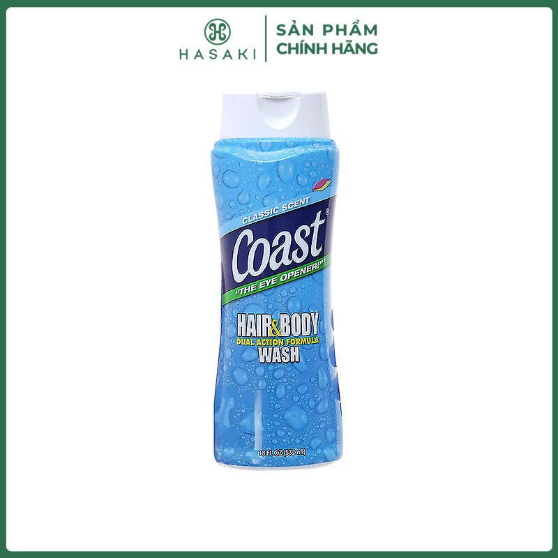 Sữa tắm gội nam coast classic scent - 532ml